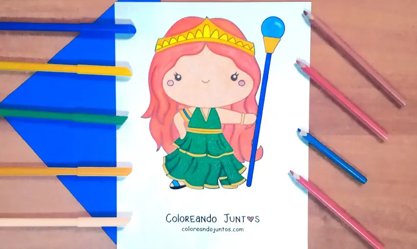 Desenho da deusa Hera colorido por Colorindo Juntos