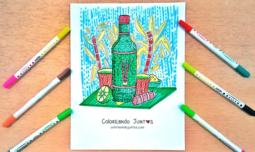 Desenho do Brasil colorido por Colorindo Juntos