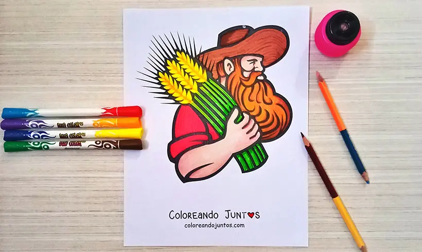 Desenho de cereal colorido por Colorindo Juntos