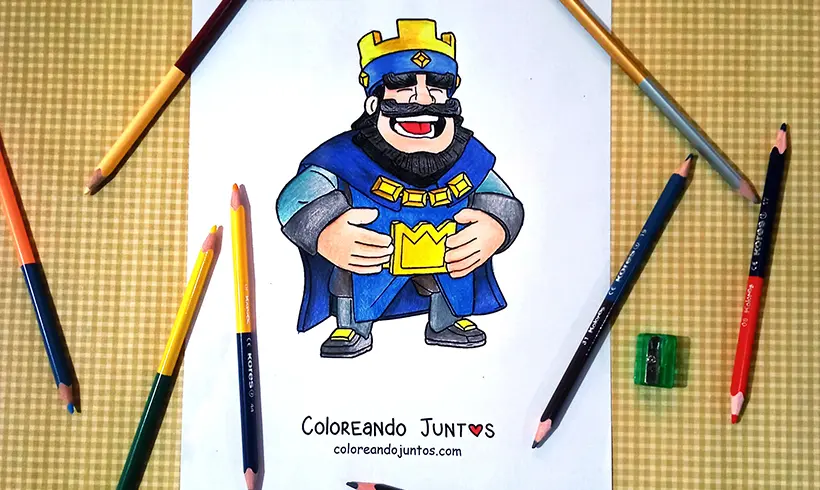 Desenho de Clash Royale colorido pela Colorindo Juntos
