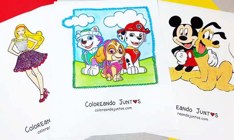 Desenhos animados coloridos por Colorindo Juntos