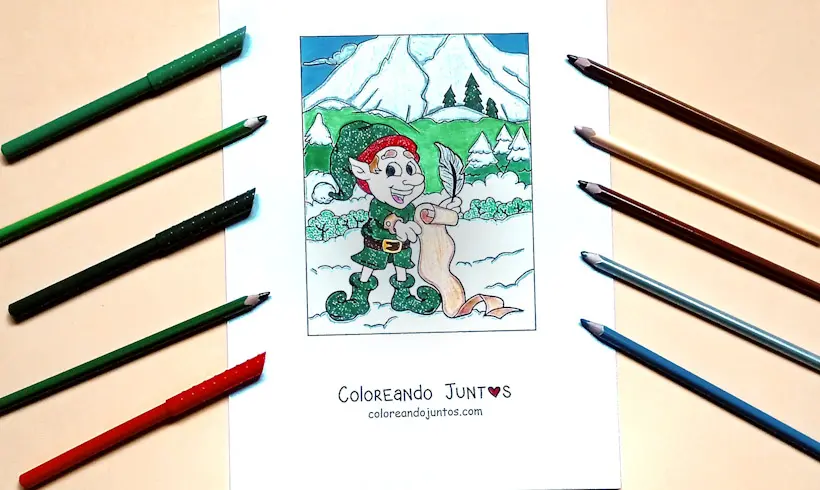 Desenho de bastão de Natal colorido por Colorindo Juntos