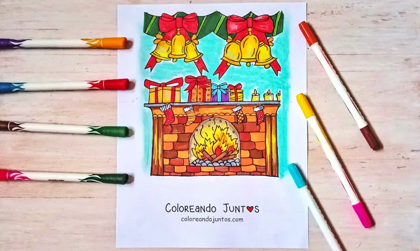 Desenho de enfeites de Natal coloridos pelo Colorindo Juntos