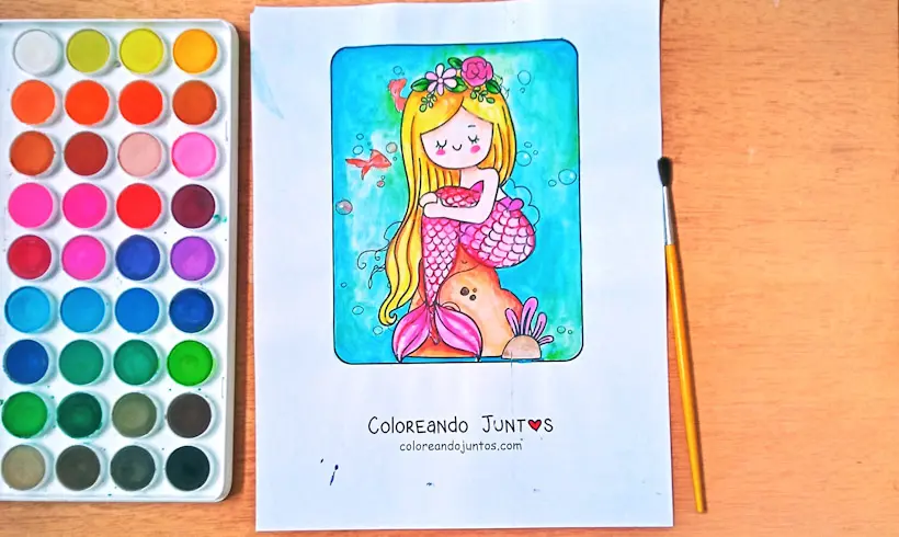 Desenho de fantasia kawaii colorido por Colorindo Juntos