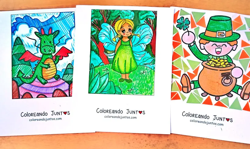 Desenhos de fantasia coloridos por Colorindo Juntos