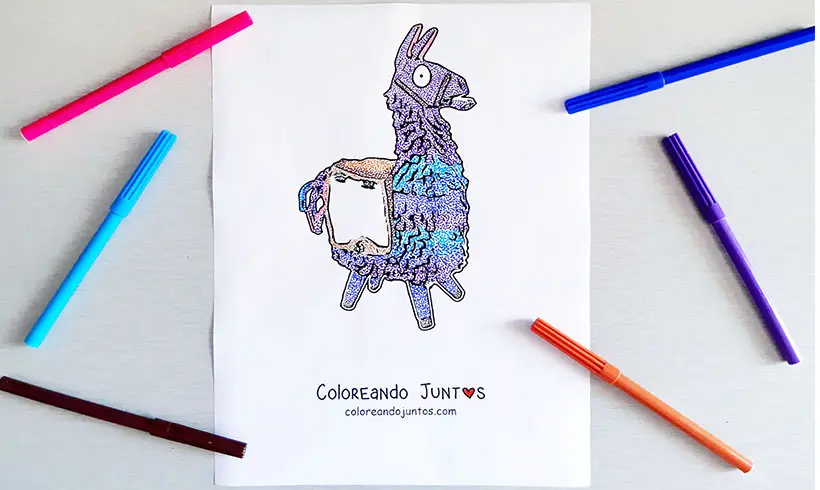 Desenho de Fortnite colorido por Colorindo Juntos
