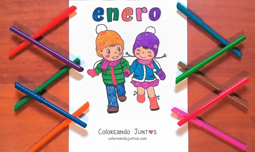 Desenho do mês de junho colorido por Colorindo Juntos