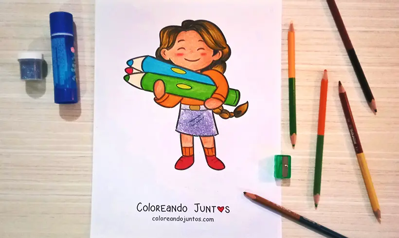 Desenho de lápis colorido por Colorindo Juntos