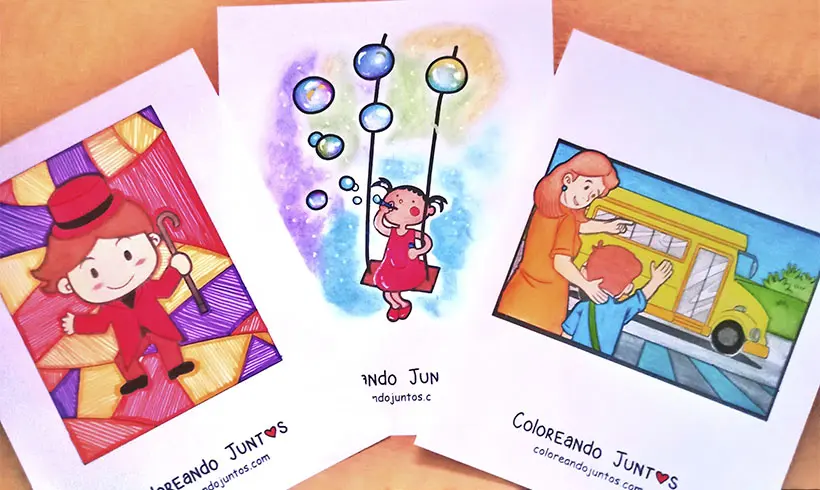 Desenhos de lugares coloridos por Colorindo Juntos