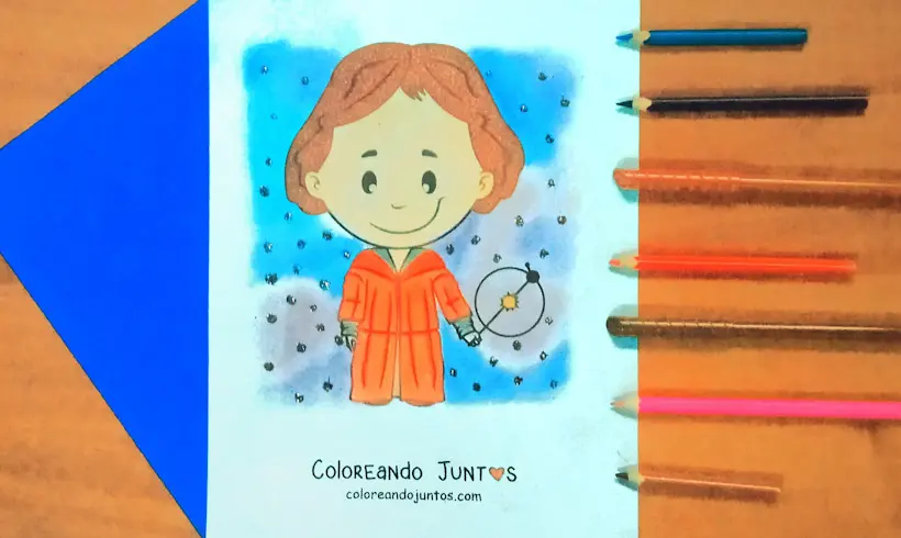 Desenho de Nicolau Copérnico colorido por Colorindo Juntos