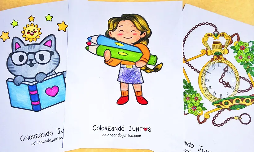Desenhos de objetos coloridos por Colorindo Juntos