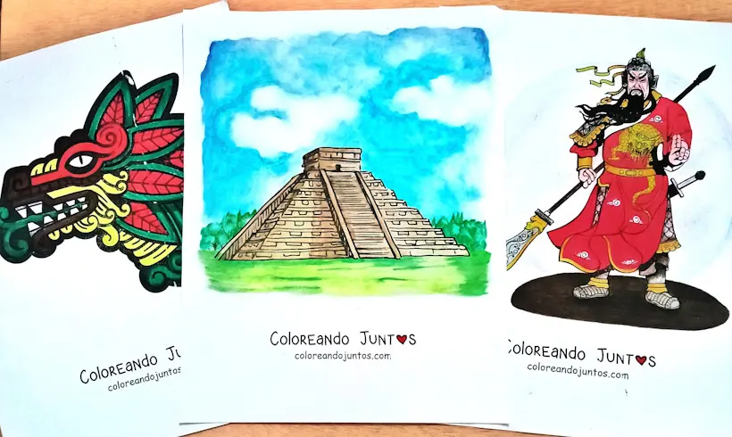 Países e culturas coloridos pelo Colorindo Juntos