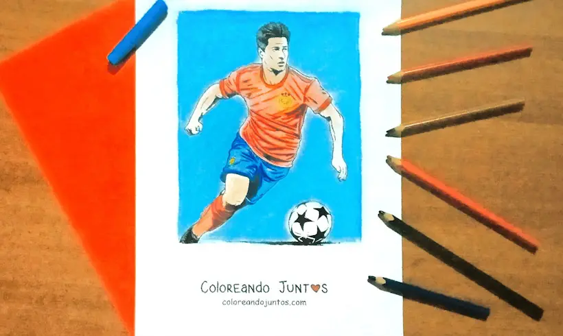 Desenho do Robert Lewandowski colorido por Colorindo Juntos