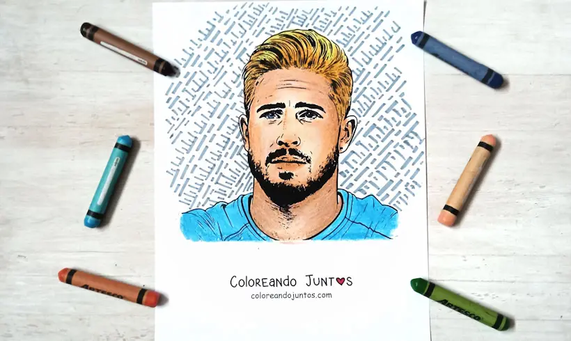 Desenho de Sergio Ramos colorido por Colorindo Juntos