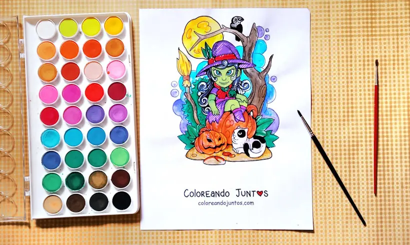 Desenho de terror colorido pelo Colorindo Juntos