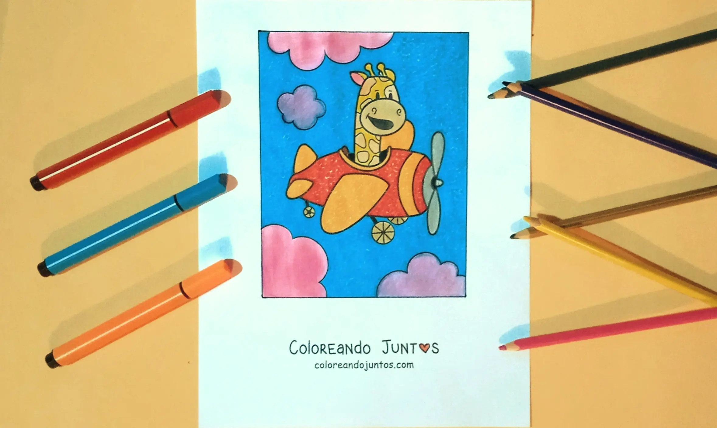 Desenho de veículo kawaii colorido por Colorindo Juntos