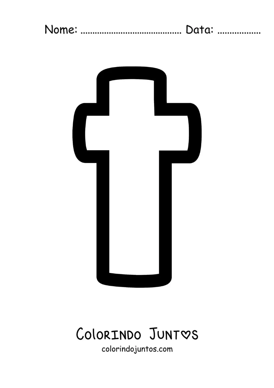 Desenho para colorir da letra T minúscula