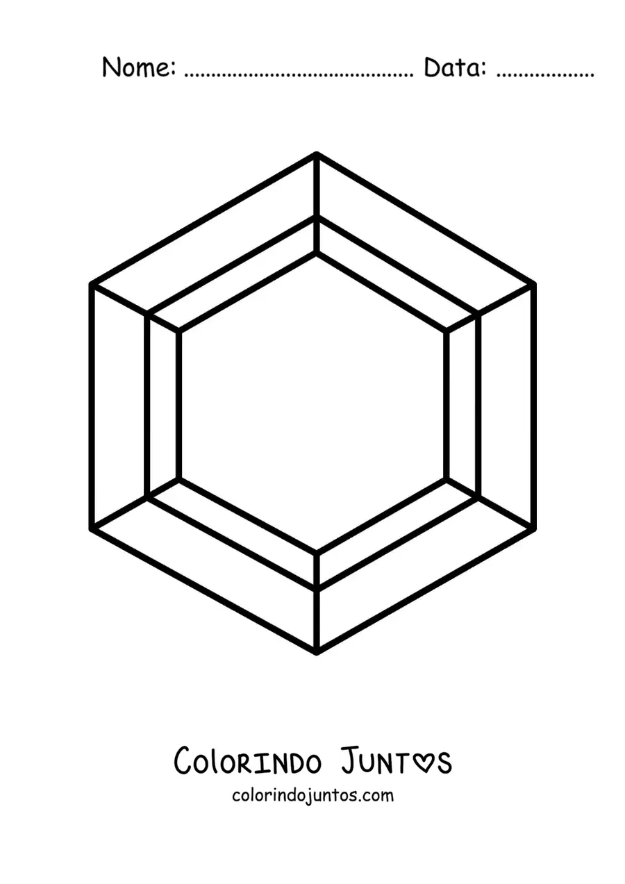 Desenho para colorir de uma gema