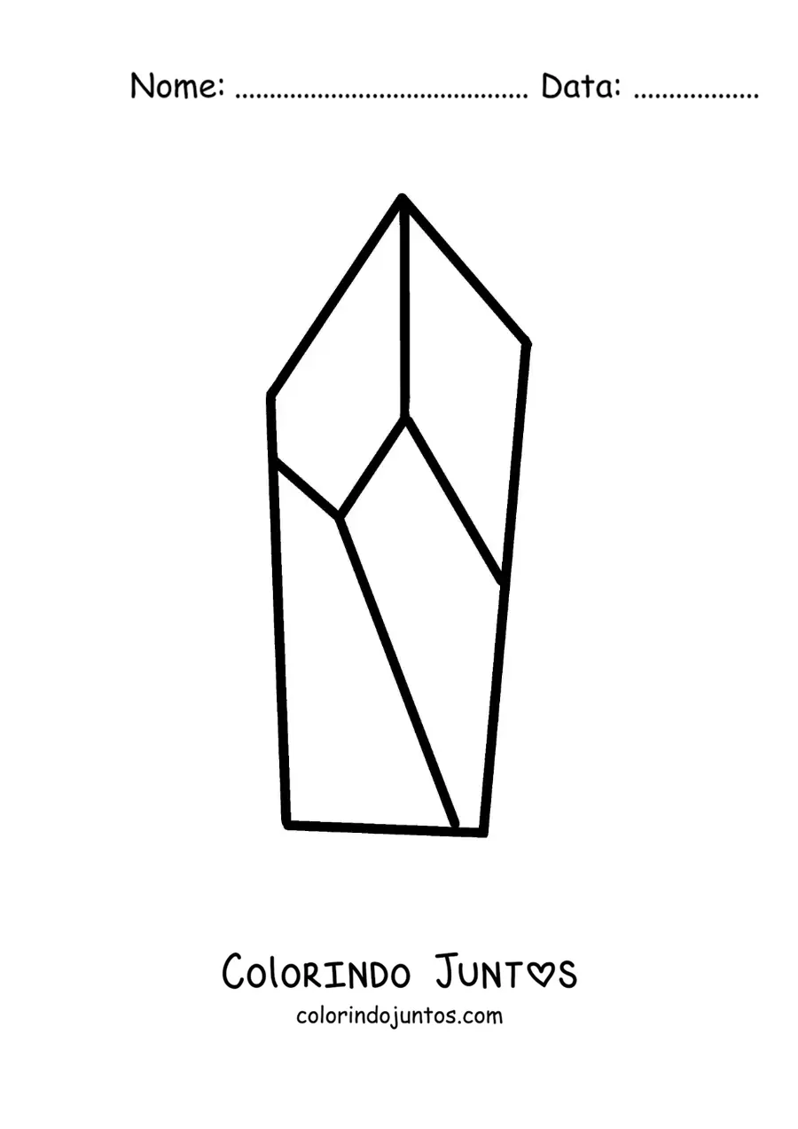 Desenho para colorir de quartzo