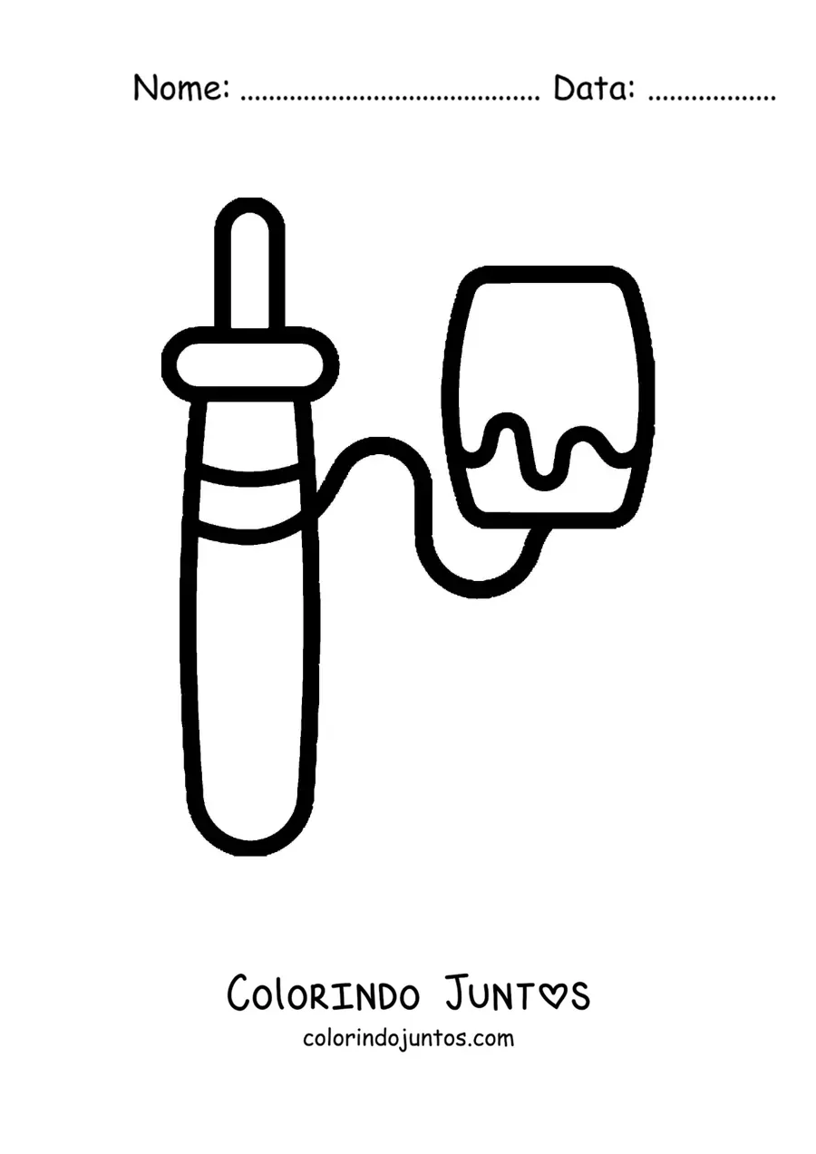Desenho para colorir de bilboquê