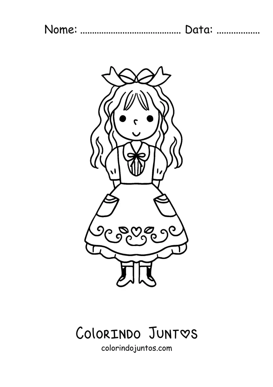 Desenho para colorir de Cachinhos Dourados