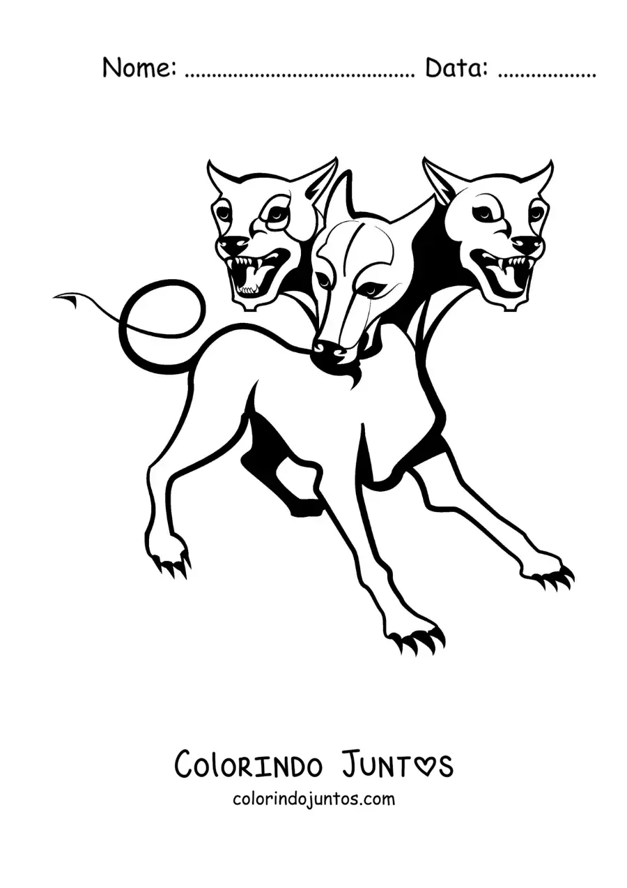 Desenho para colorir de Cérbero