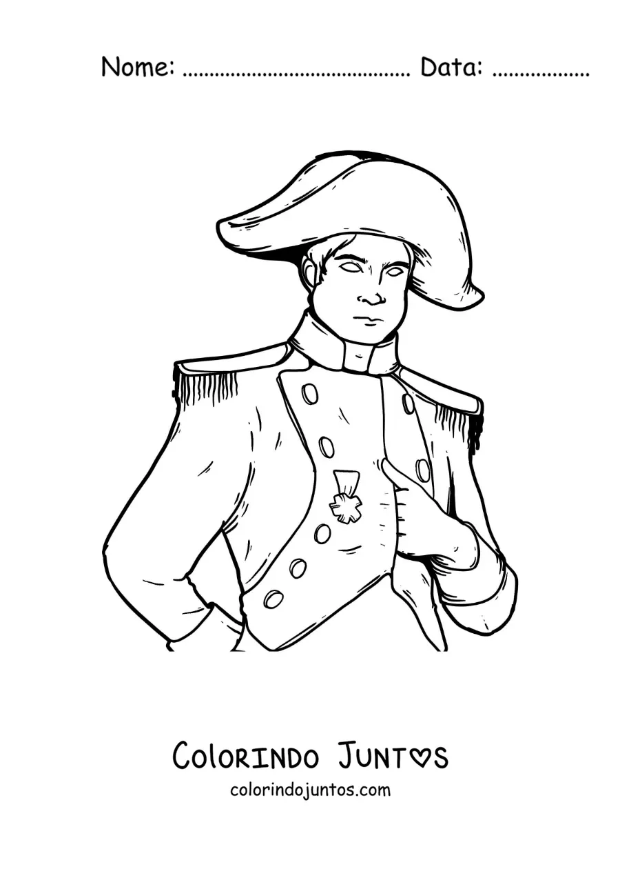 Desenho para colorir de Napoleão Bonaparte