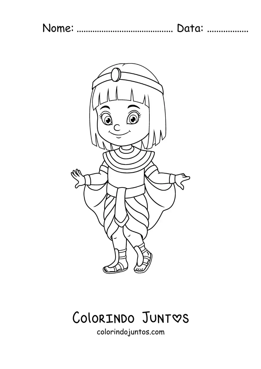 Desenho para colorir de Cleópatra