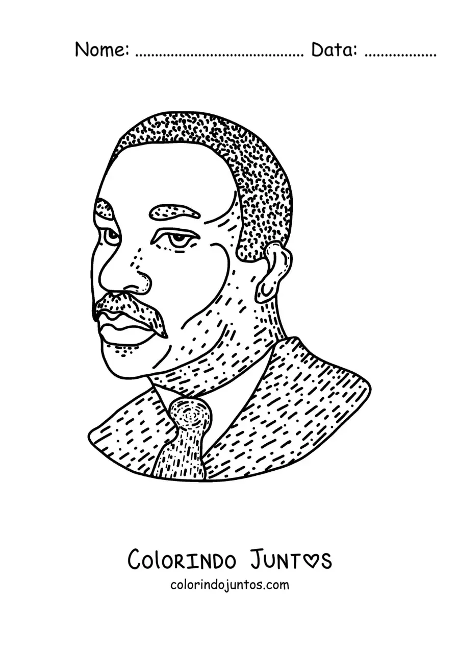 Desenho para colorir de Martin Luther King