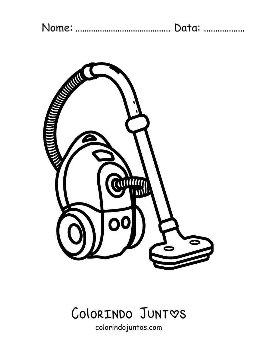 Desenho para colorir de um aspirador de pó