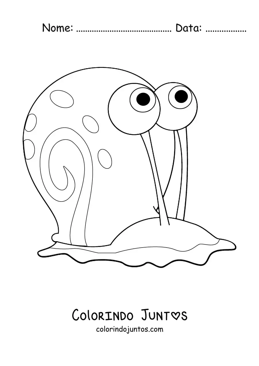 Desenho para colorir do Gary