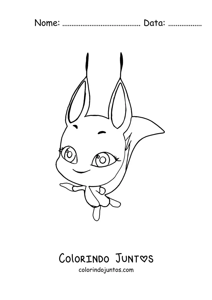 Desenho para colorir do Trixx de Miraculous Ladybug
