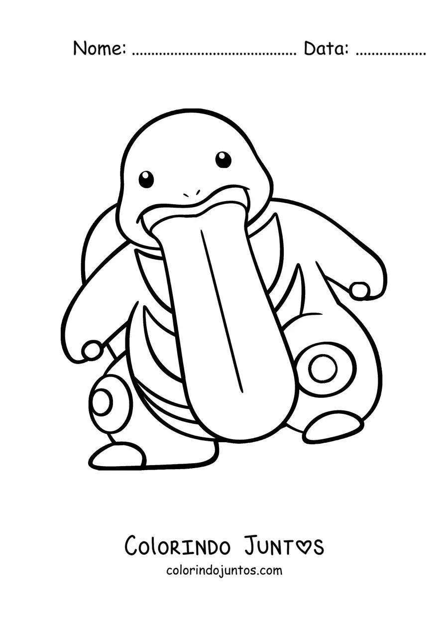 Desenho para colorir do pokémon Lickilicky