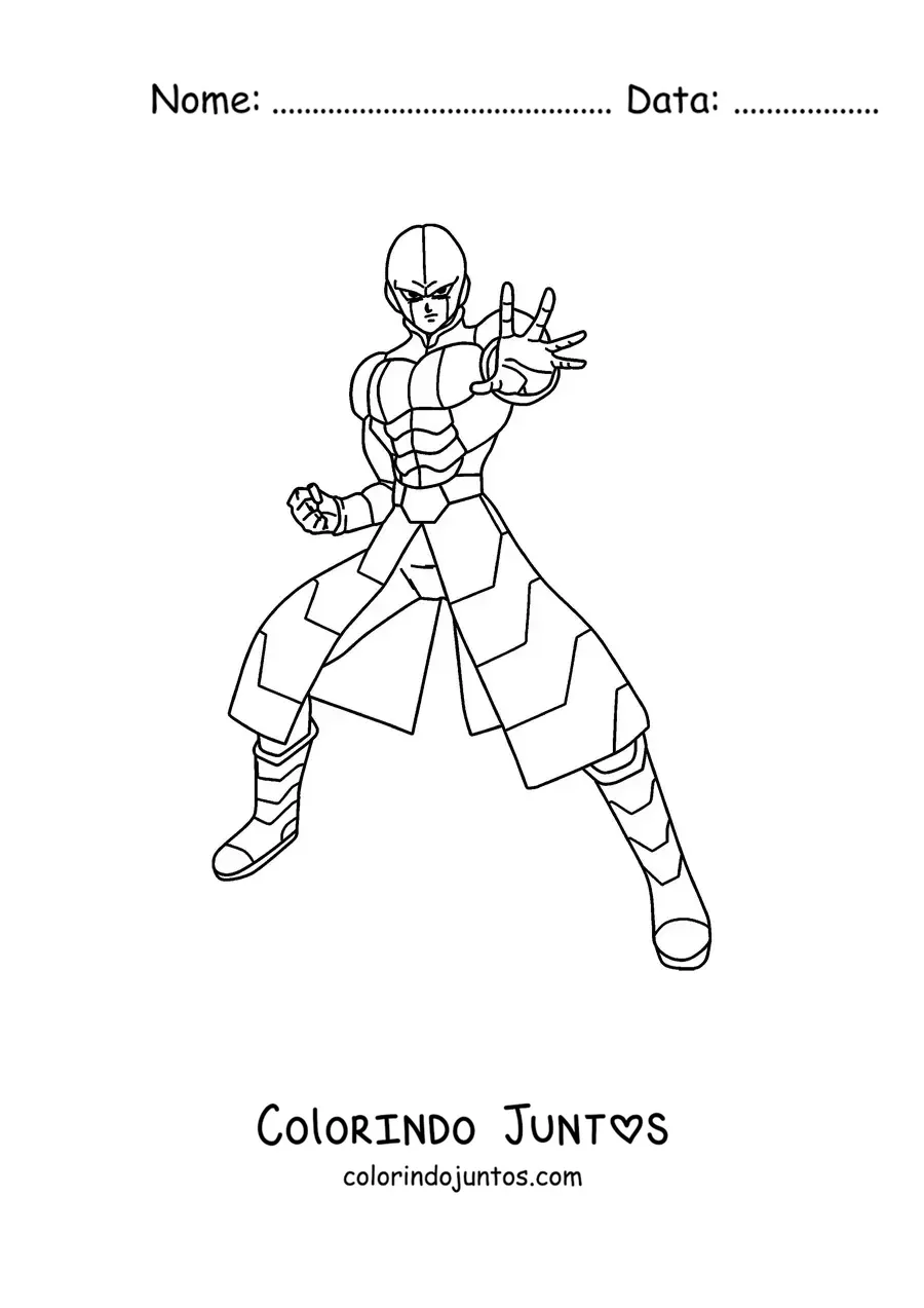 Desenho para colorir do Hit de Dragon Ball