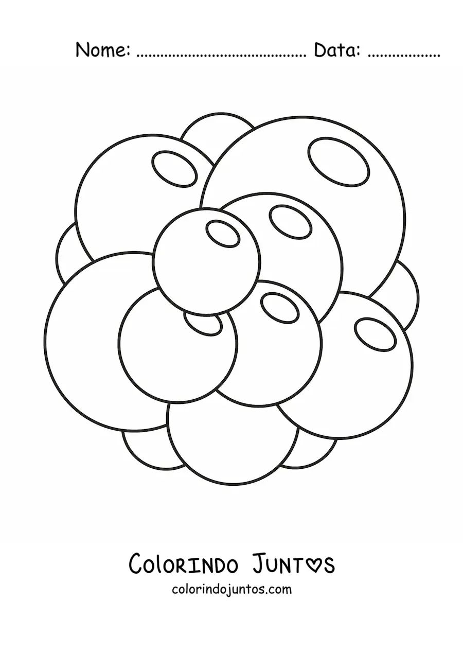 Desenho para colorir de uma célula-tronco