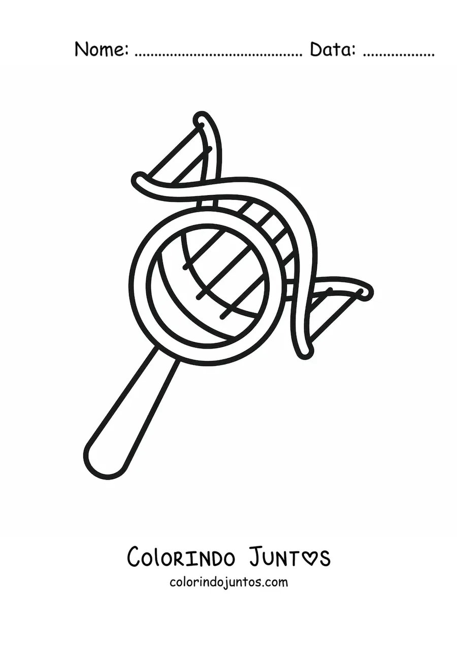 Desenho para colorir da genética