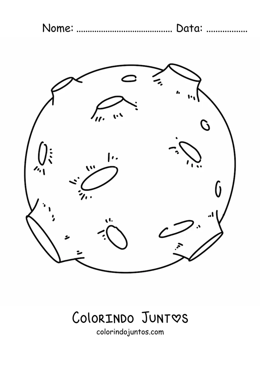 Desenho para colorir da Lua
