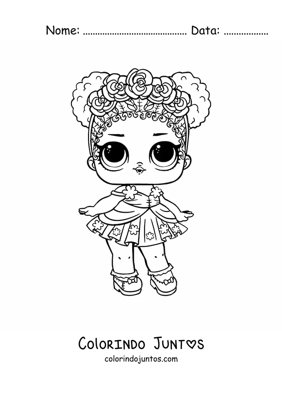 Desenho para colorir de L.O.L. Surprise Flower Child