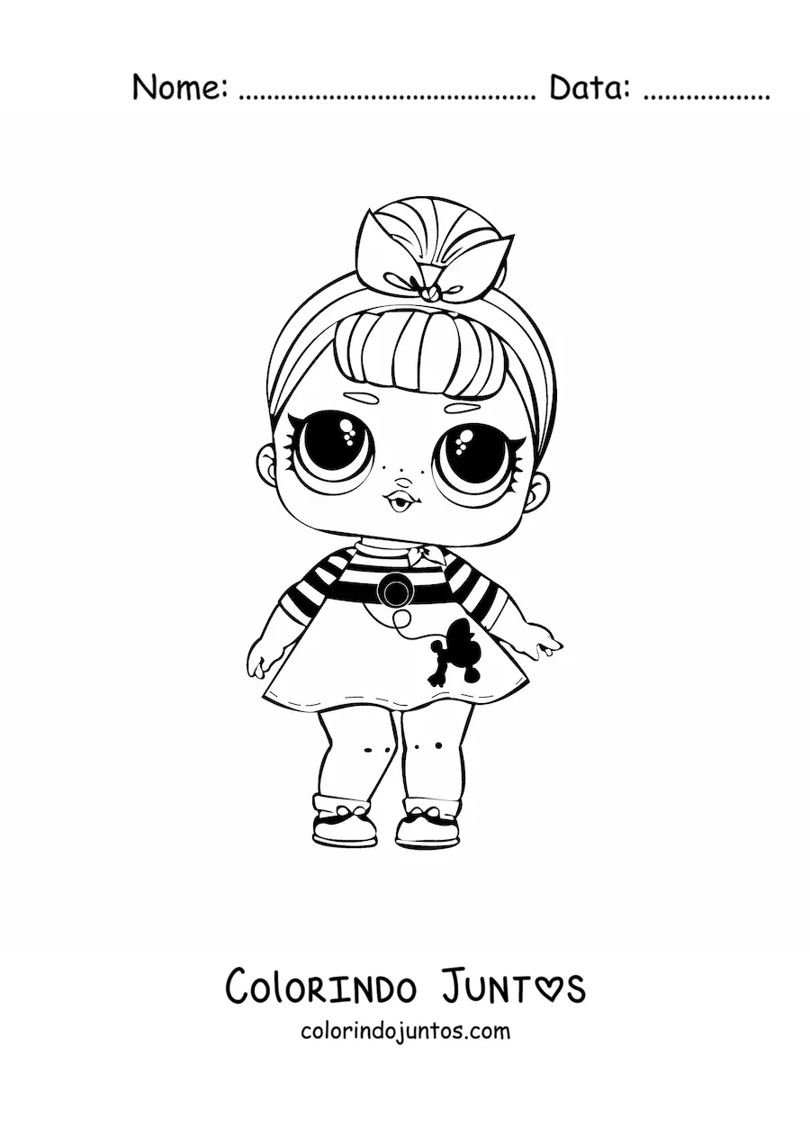 Desenho para colorir de L.O.L. Surprise Sis Swing