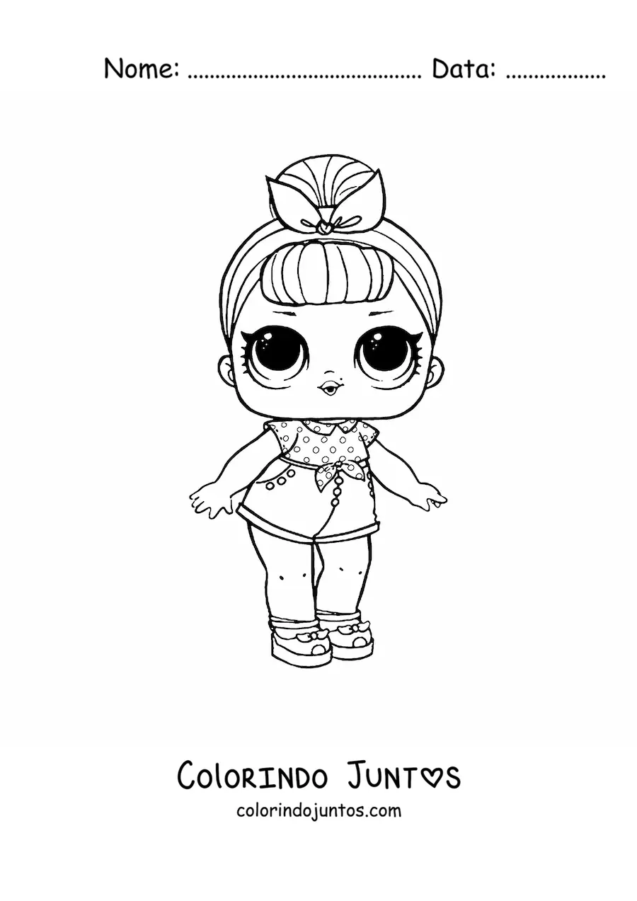 Desenho para colorir de L.O.L. Surprise BB Bop