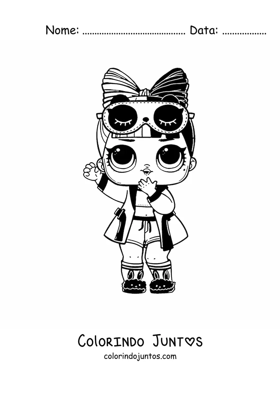 Desenho para colorir de L.O.L. Surprise Snuggle Babe