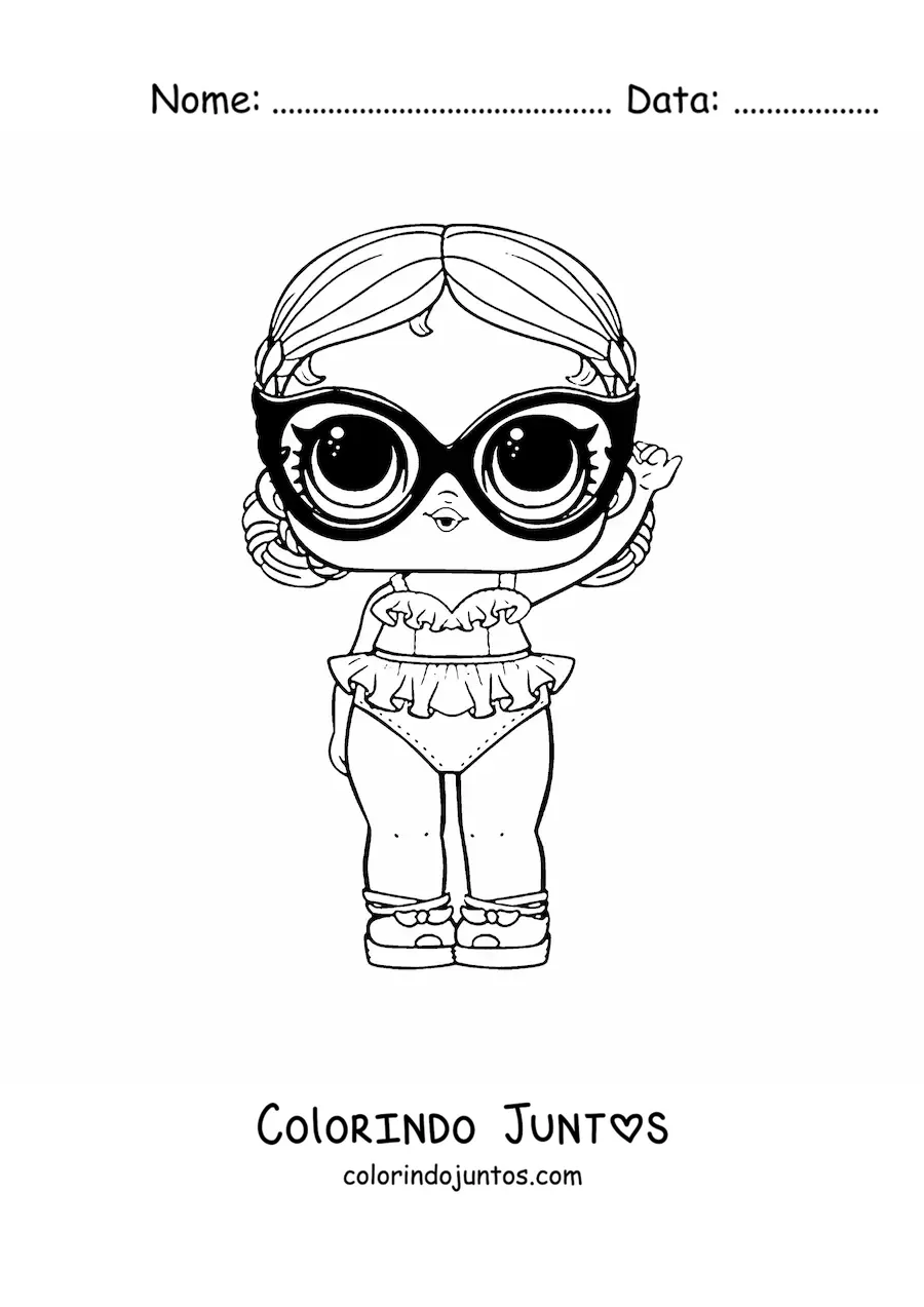 Desenho para colorir de L.O.L. Surprise Vacay Babay