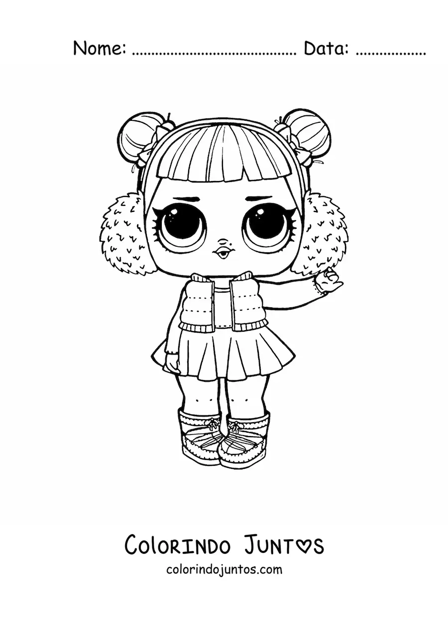 Desenho para colorir de L.O.L. Surprise Snow Angel