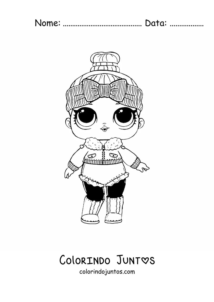 Desenho para colorir de L.O.L. Surprise Cozy Babe