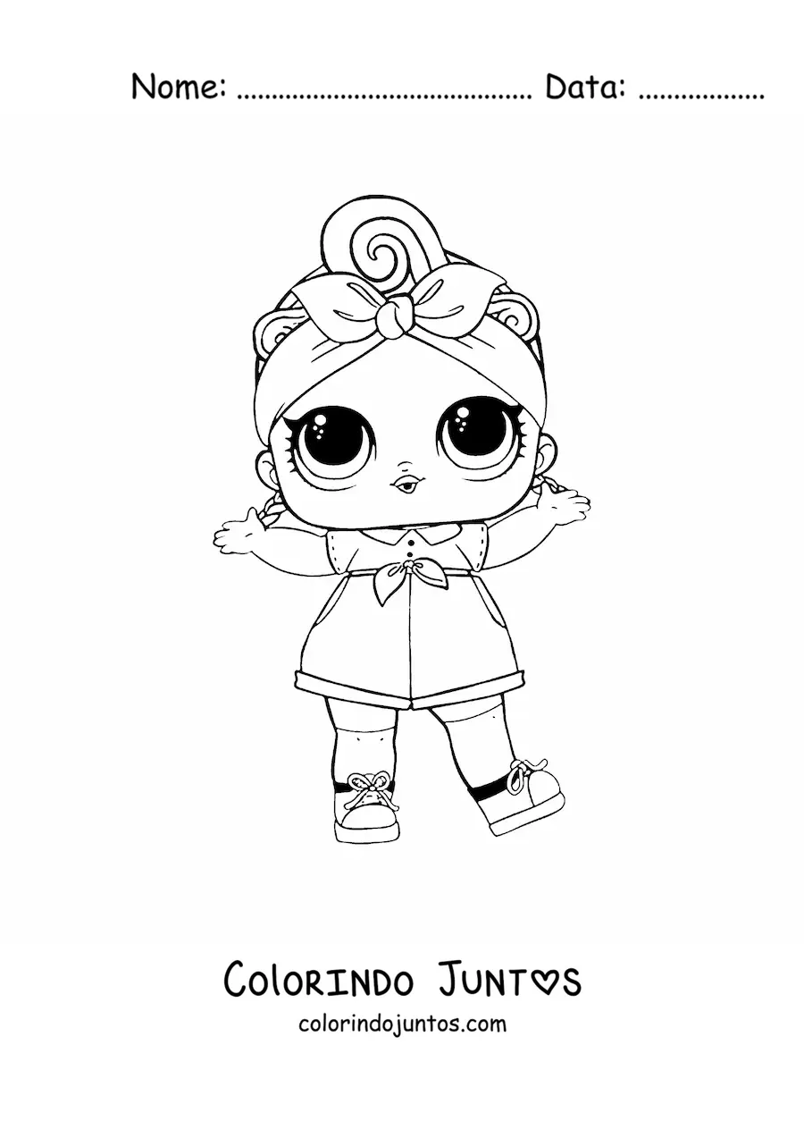Desenho para colorir de L.O.L. Surprise Can Do Baby