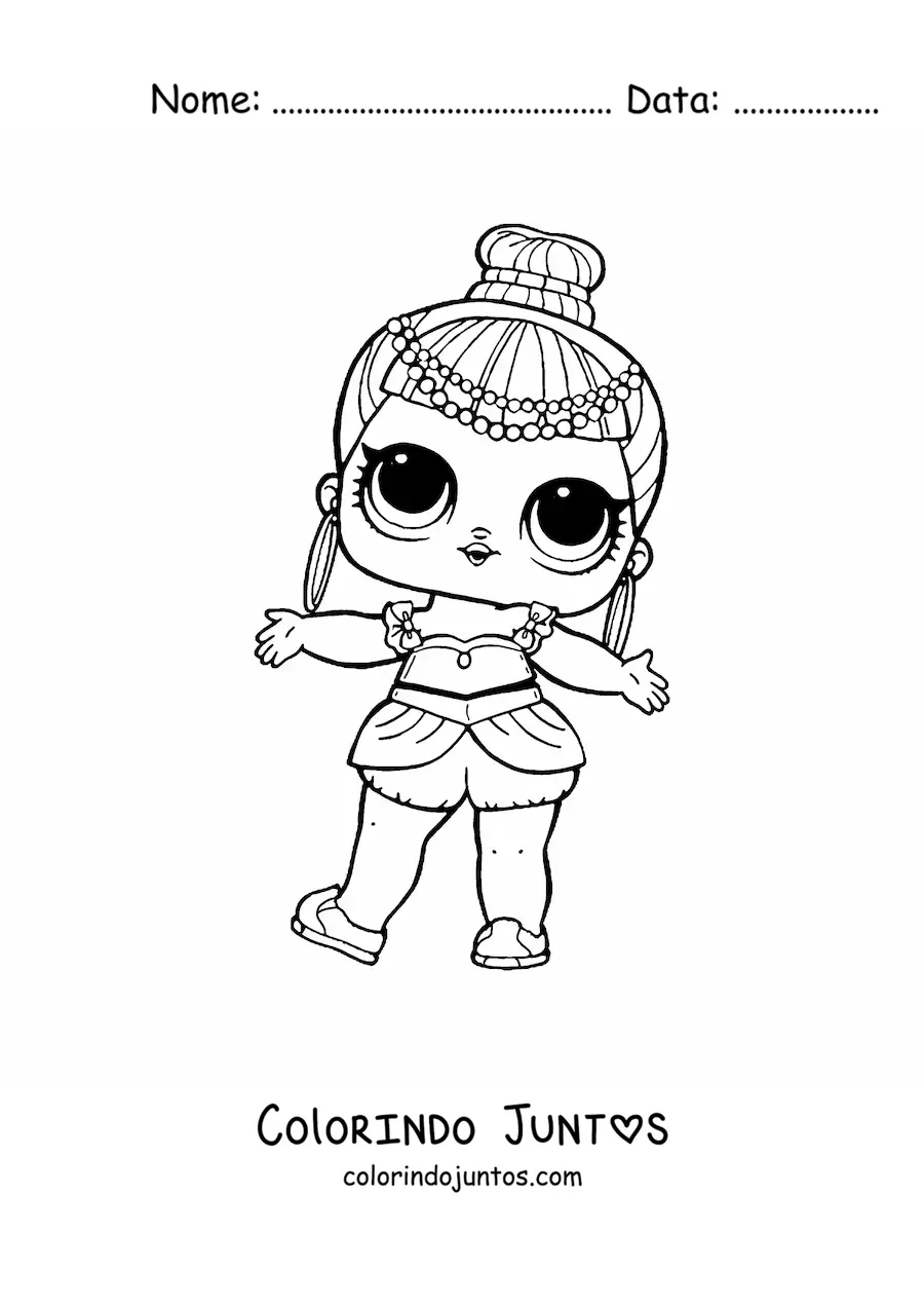 Desenho para colorir de L.O.L. Surprise Genie