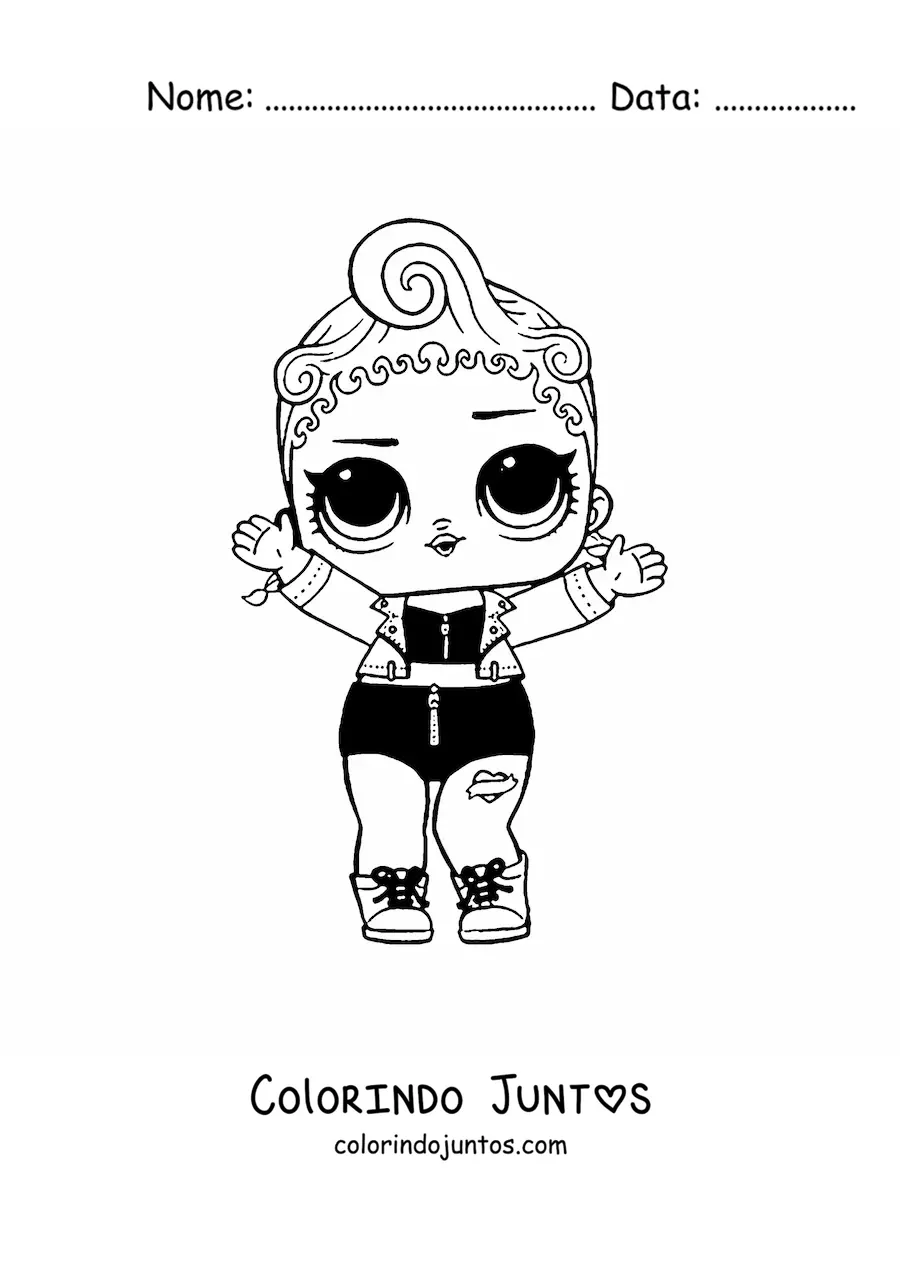 Desenho para colorir de L.O.L. Surprise Pink Baby