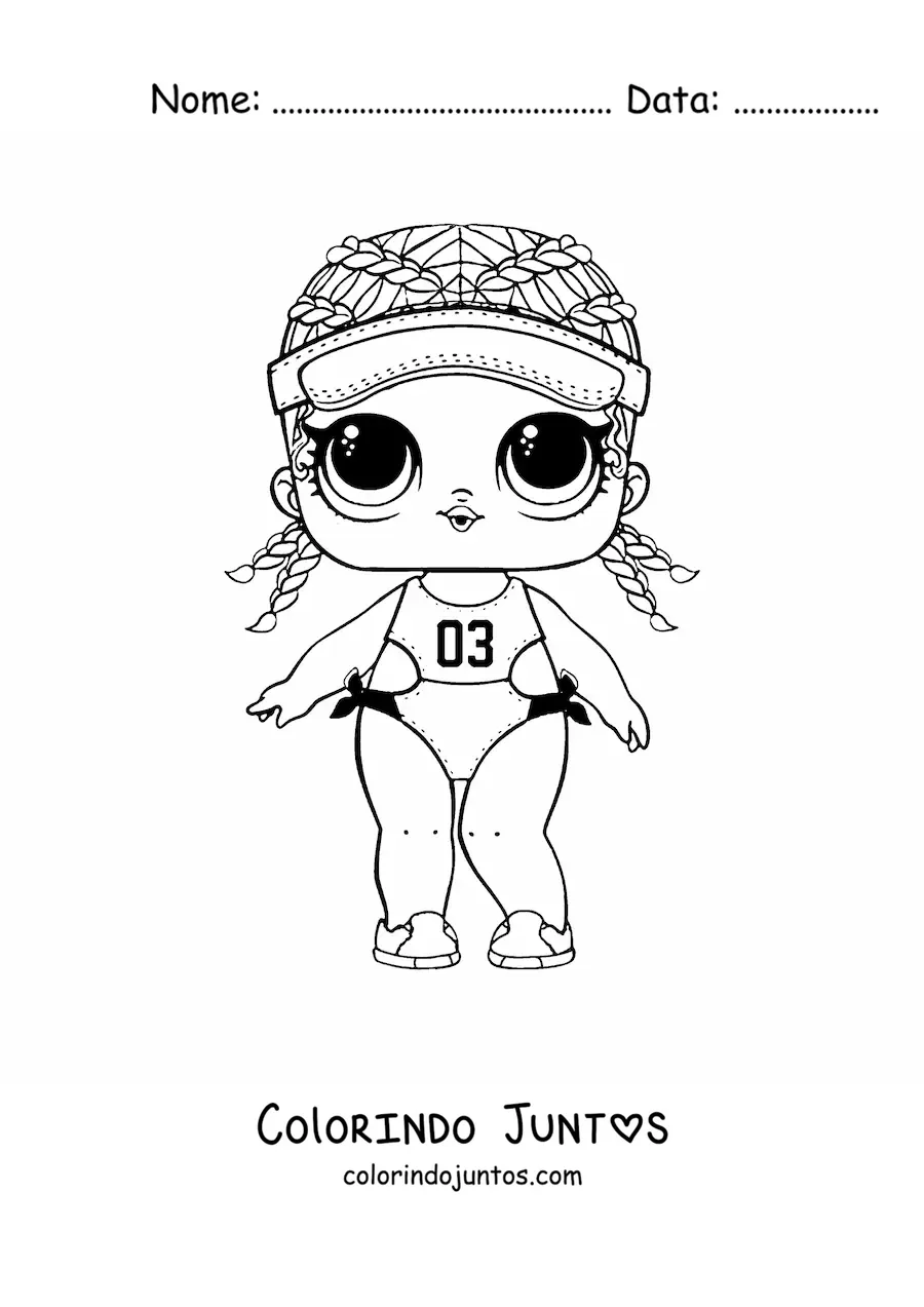 Desenho para colorir de L.O.L. Surprise Spike