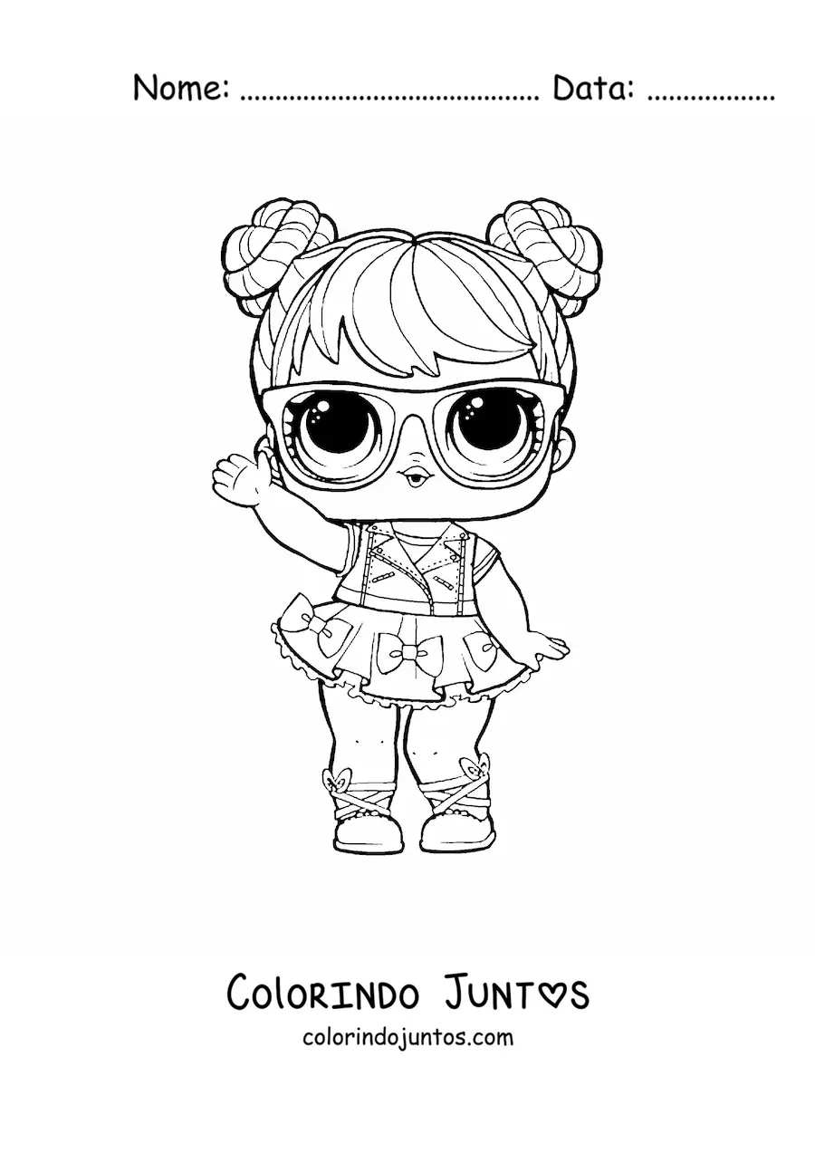 Desenho para colorir de L.O.L. Surprise Bon Bon