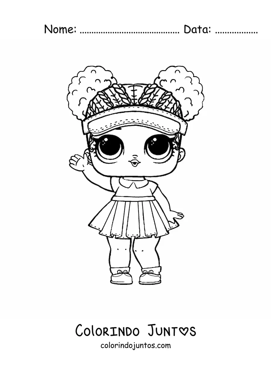 Desenho para colorir de L.O.L. Surprise Court Champ